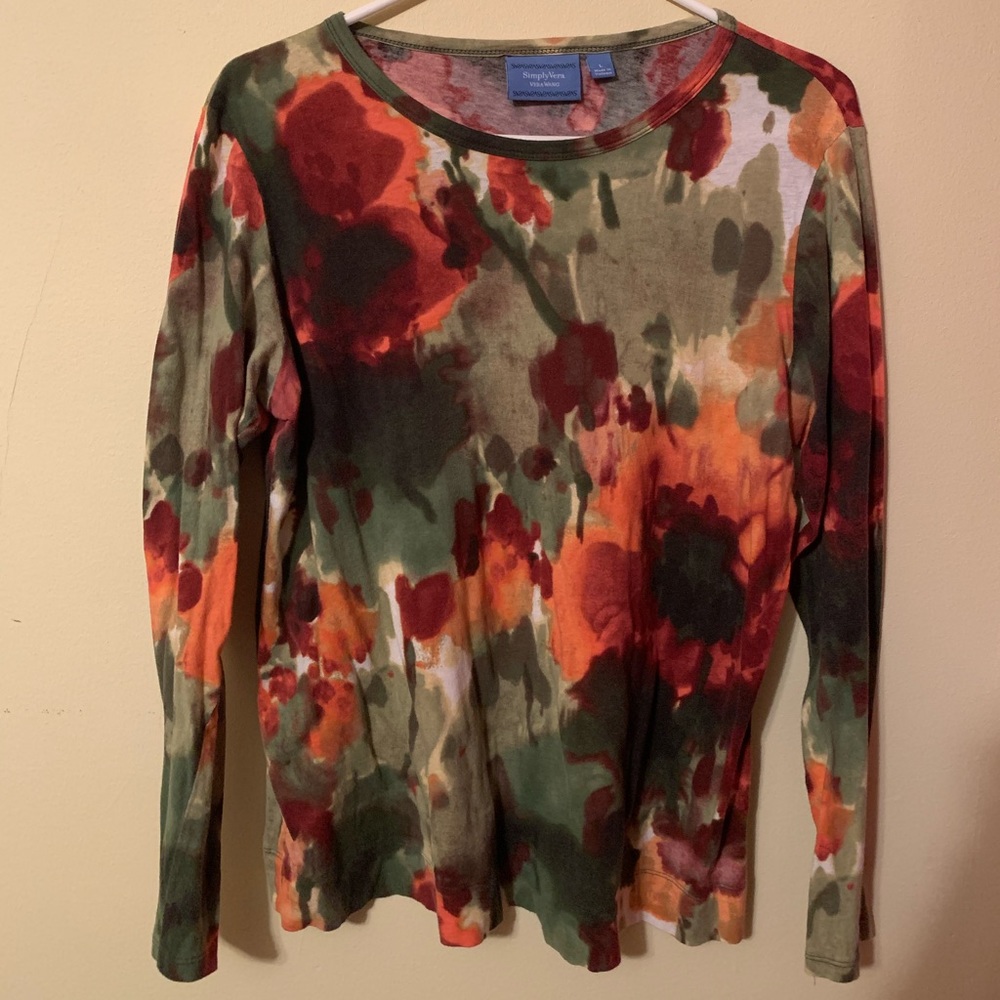 Vera Wang Multi-color Long Sleeve